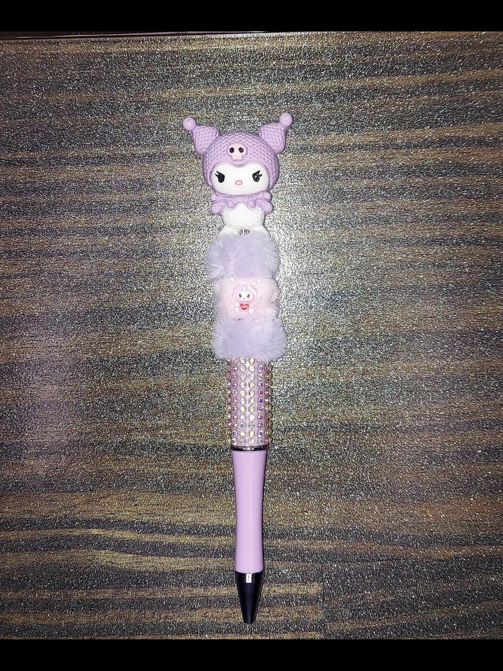 Kuromi Purple Fur Decorative Pen #1